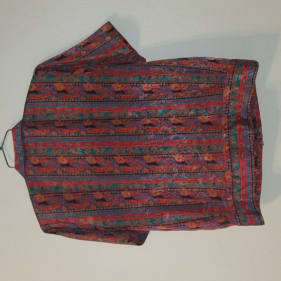 Vintage Women's Short Sleeve Blouse - Picture 5 of 6